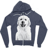 pocket puppy Zipper Hoodie