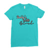 text effect 7 Ladies Fitted T-Shirt