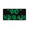go vegan 4 License Plate