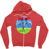 the sound of kombat Zipper Hoodie