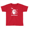 drummer drum kit indie rock music Toddler T-shirt