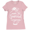 music is the universal language of mankind Ladies Fitted T-Shirt