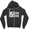 i can survive cancer Zipper Hoodie
