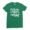 i'm black i read and i know Ladies Fitted T-Shirt