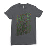 zombie right behind Ladies Fitted T-Shirt