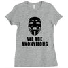 we are anonymous tshirt pipa sopa acta v for vendetta hacker's t shirt Ladies Fitted T-Shirt