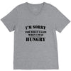 i'm sorry for what i said when i was hungry t shirt V-Neck Tee