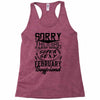 This Girl Is Taken By A Super Sexy February Boyfriend Racerback Tank