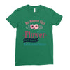 An August Girl Like A Flowers Ladies Fitted T-Shirt