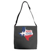 texan boxer lover Adjustable Strap Totes