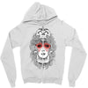 girl and skull Zipper Hoodie