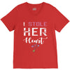 i stole her heart couple V-Neck Tee