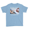 Michelangelo Creation of Adam Youth Tee