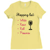 wine shopping Ladies Fitted T-Shirt