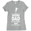 i'm a skiing dad   daddy Ladies Fitted T-Shirt