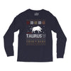 santa taurus christmas ugly t shirts Long Sleeve Shirts