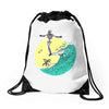surf nose Drawstring Bags