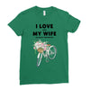 i love when my wife lets me buy another bike Ladies Fitted T-Shirt