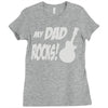 my dad rocks Ladies Fitted T-Shirt