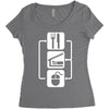v2 eat sleep computer mouse Women's Triblend Scoop T-shirt