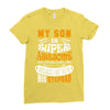 My Son Is Super Awesome His Stepdad Ladies Fitted T-Shirt
