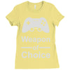 weapon of choice, gaming Ladies Fitted T-Shirt