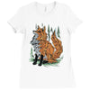 polygon fox graphic Ladies Fitted T-Shirt