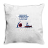 polite jaws Throw Pillow