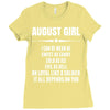 Super August Girl Ladies Fitted T-Shirt