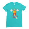 black meowgic Ladies Fitted T-Shirt