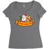 merry christmas Women's Triblend Scoop T-shirt