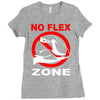 no flex zone arm gym workout Ladies Fitted T-Shirt
