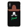 ladies sombrero  funny retro mexico mustache designer iPhoneX Case