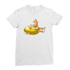 peanut inside Ladies Fitted T-Shirt