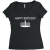 happy birthday Women's Triblend Scoop T-shirt
