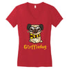 gryffindog pug Women's V-Neck T-Shirt