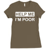 help me, i'm poor Ladies Fitted T-Shirt