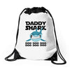 Daddy Shark Doo Doo Doo Drawstring Bags