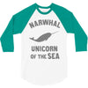 narwhals 3/4 Sleeve Shirt