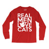 real men love cats (4) Long Sleeve Shirts