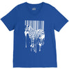 banksy street art zebra bar code V-Neck Tee