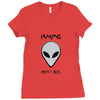 humans aren't real Ladies Fitted T-Shirt