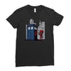 defacing the phonebox hoody Ladies Fitted T-Shirt