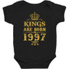 kings are born in 1997 Baby Bodysuit