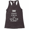 save the planet (2) Racerback Tank