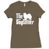the dogfather american eskimo dog white Ladies Fitted T-Shirt