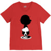 charlie, snoopy, woodstock V-Neck Tee