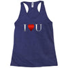 I love u heart Racerback Tank