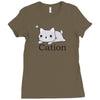 funny cat science t shirt Ladies Fitted T-Shirt