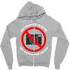 no photos please Zipper Hoodie